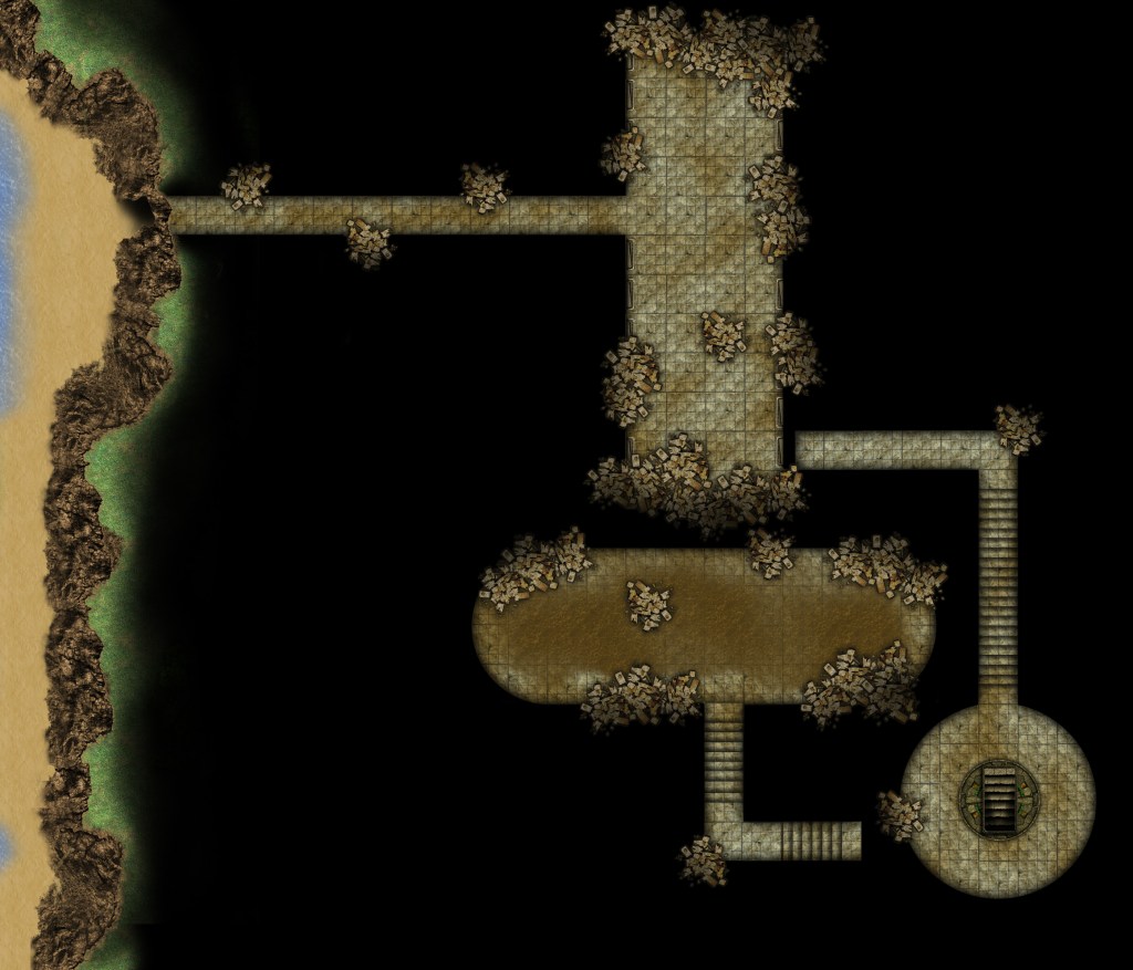 Free Battle Map – Vlog #5 – The Tidal&nbsp;Tomb