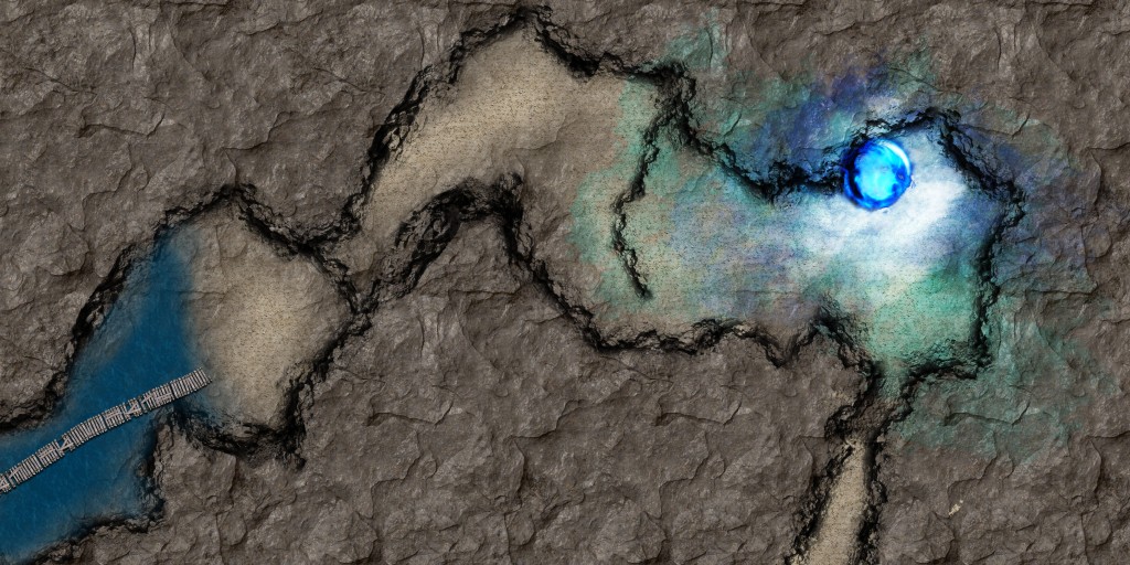 Free D&D/Pathfinder Battle Maps – Huge Mining Cavern!