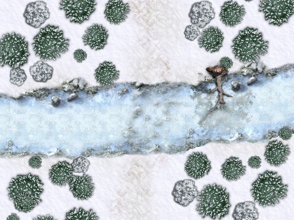 Free D&D Battle Map Pack – Four Winter Wilderness Encounter&nbsp;Maps!