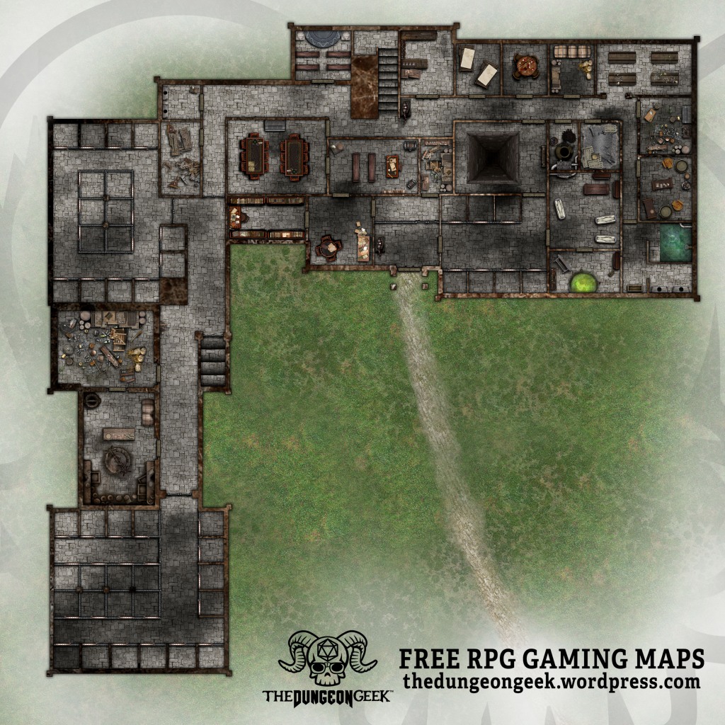Free D&D Battle Map Pack- Haunted Prison