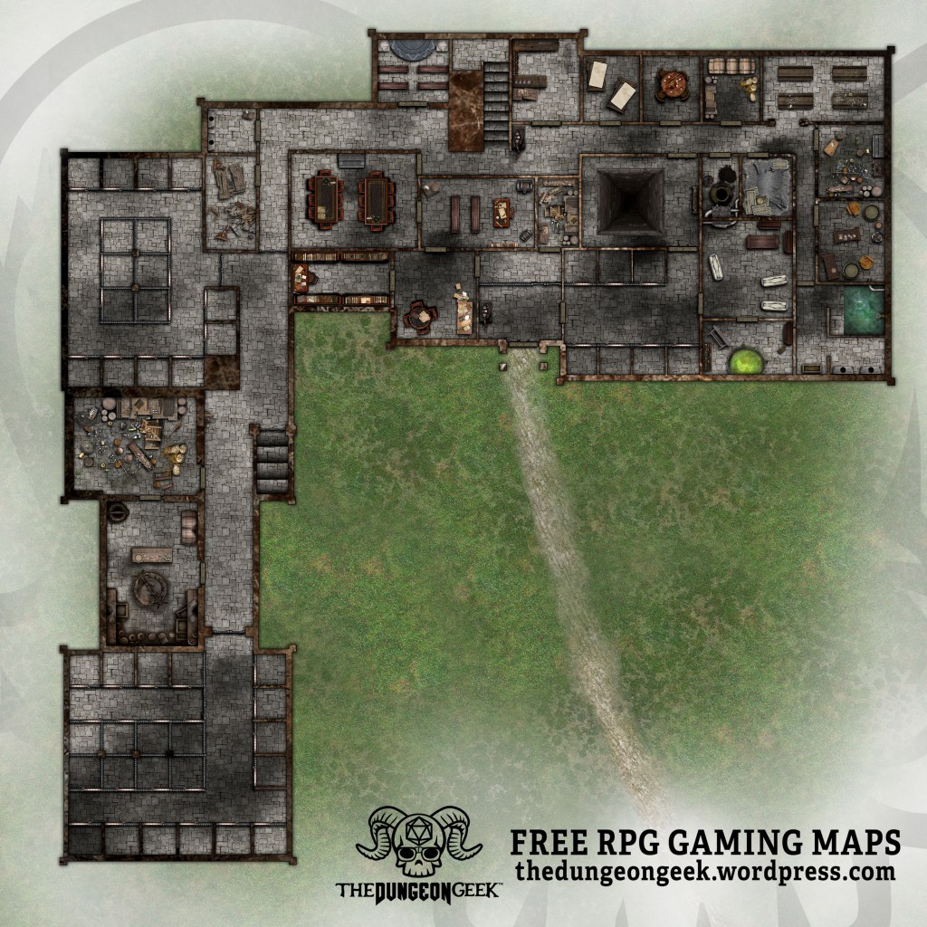 Free D&D Battle Map Pack- Haunted&nbsp;Prison