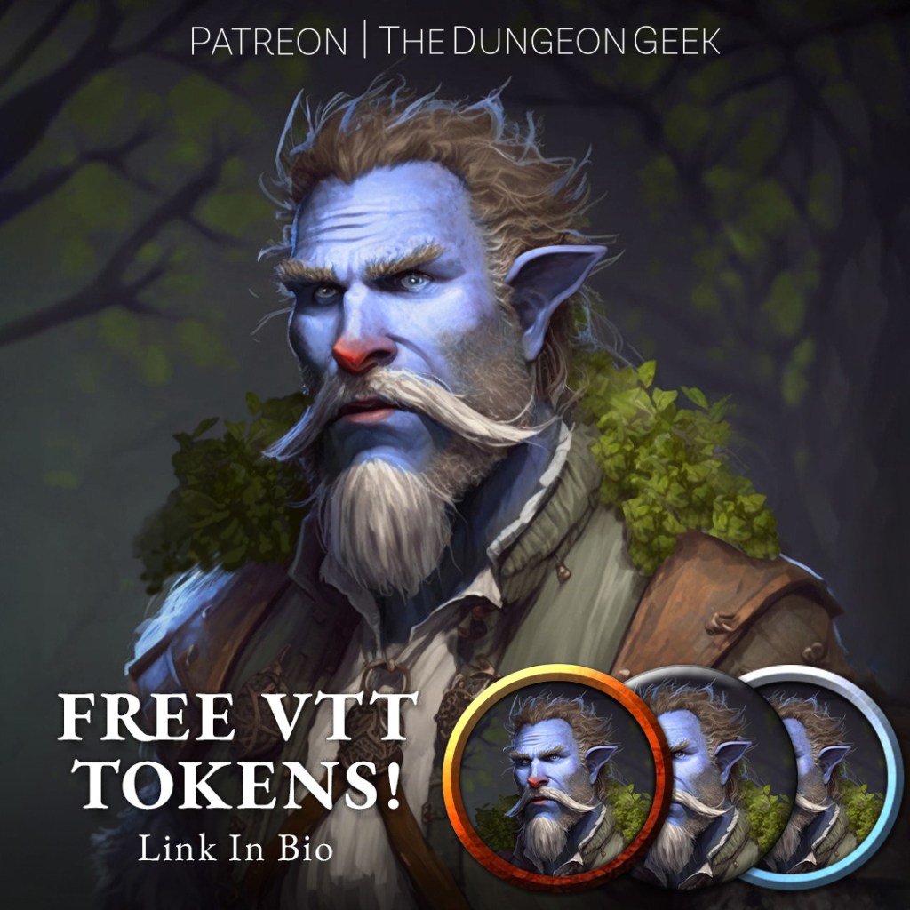 POP:D&D – Firbolg Druid Will Ferrell – VTT Character&nbsp;Tokens