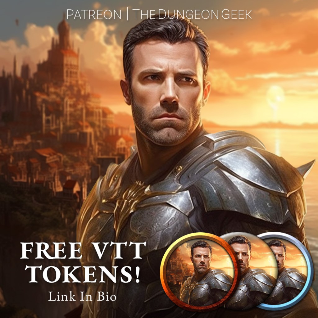 Free VTT Character Tokens – Paladin Ben Affleck –&nbsp;POP:DND
